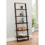 Cappuccino Brown Wall Ladder Bookcase – Arlington