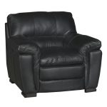 Casual Contemporary Black Leather Chair – Tanner