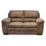 Casual Contemporary Espresso Leather Loveseat – Outback
