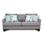 Casual Contemporary Gray-Blue Sofa – Bryn
