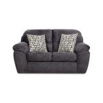 Casual Contemporary Steel Blue Loveseat – Imprint