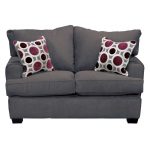 Casual Contemporary Sterling Gray Loveseat – City