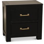 Casual Rustic Black Nightstand – Choices