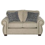 Casual Traditional Canvas Tan Loveseat – Southport