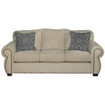 Casual Traditional Canvas Tan Sofa Bed – Southport