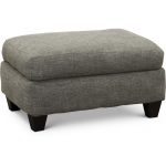 Casual Traditional Carbon Gray Ottoman – Paradigm