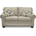 Casual Traditional Taupe Loveseat – Heather