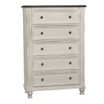 Casual Traditional White Chest of Drawers – Carriage House
