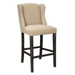 Casual Upholstered Barstools (Set of 2)
