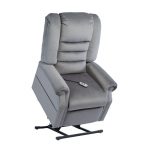 Charcoal Chaise Power Recliner Lift Chair