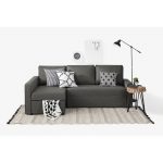 Charcoal Gray Chaise Sofa Bed – Live-it Cozy