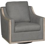 Charcoal Gray Swivel Barrel Chair – Bayly