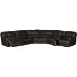 Charcoal Leather-Match 3-Piece Power Reclining Sectional – Stampede