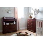 Cherry Changing Table and 4-Drawer Chest – Fundy Tide