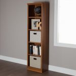 Cherry Narrow 5 Shelf Bookcase – Morgan
