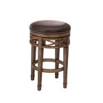 Chesterfield Gold Metallic Backless Counter Stool
