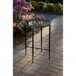 Chic Round Black Accent Table
