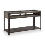 Chocolate Brown Glass Top Sofa Table – Rydale