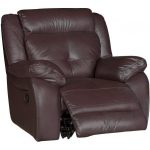 Chocolate Leather-Match Manual Glider Recliner – Nuveau