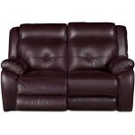 Chocolate Leather-Match Power Reclining Loveseat – Nuveau