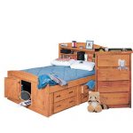 Cinnamon Rustic Twin Storage Bed – Palomino