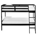 Classic Black Twin-over-Twin Bunk Bed – Taylor