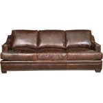 Classic Contemporary Brown Leather Sofa – Antique
