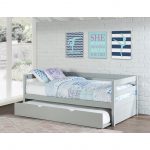 Classic Contemporary Gray Daybed with Trundle – Caspian