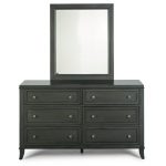 Classic Contemporary Gray Dresser and Mirror – 5th Avenue