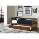 Classic Contemporary Walnut Daybed with Trundle – Caspian