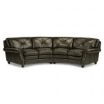 Classic Dark Gray Leather 2-Piece Sectional – Suffolk
