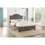 Classic Gray California King Upholstered Bed – Dalmore