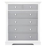Classic Gray and White Chest of Drawers – Parker
