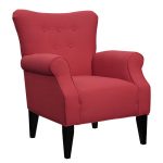 Classic Lipstick Red Accent Chair – Lydia