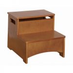 Classic Mission Brown Storage Step Stool