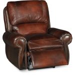 Classic Traditional Brown Leather Power Recliner – Amaretto