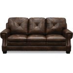 Classic Traditional Dark Brown Leather Sofa – Savannah