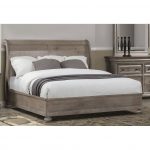 Classic Traditional Gray King Sleigh Bed – Hudson Square