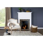 Classic White Accent Chair