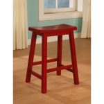 Color Story Crimson Red Counter Stool