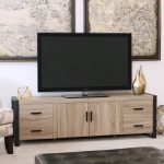 Contemporary 70 inch TV Stand – Driftwood
