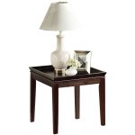 Contemporary Cherry Brown End Table – Clemson