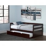 Contemporary Chocolate Brown Daybed with Trundle – Caspian