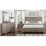 Contemporary Gray 6-Piece King Bedroom Set – Buena Vista