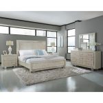 Contemporary Pearl White 6-Piece King Bedroom Set – Cydney