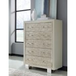 Contemporary Pearl White Chest of Drawers – Cydney