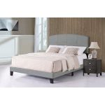Contemporary Smoke Gray Full Upholstered Bed – Southport