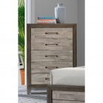 Contemporary Two-Tone Walnut Chest of Drawers – Jaren