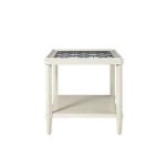 Contemporary White End Table – Sojourn