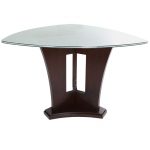 Counter Height Dining Table – Soho Espresso and Glass Modern